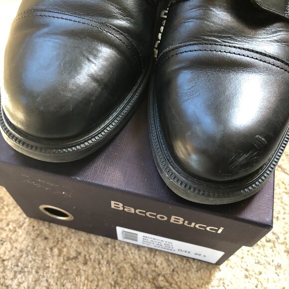 Vintage Men\'s Bacco Bucci Mondial Moscato 001 Black - Size 9 D/EE